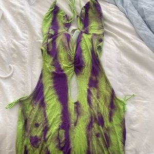 I AM GIA purple and green dress size small never worn with tags